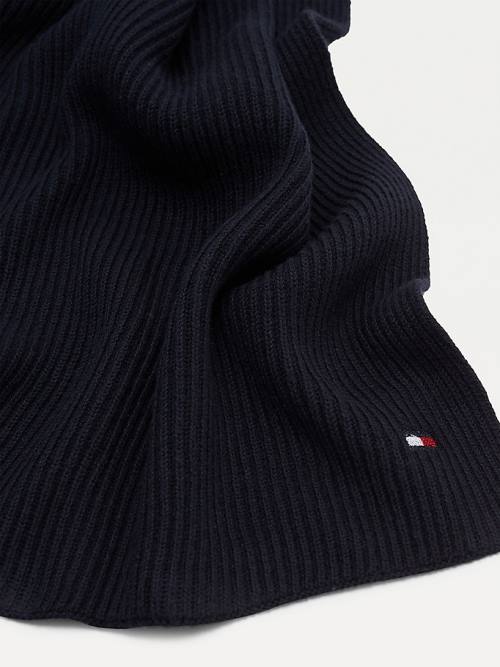 Tommy Hilfiger Essential Cashmere Blend Knit Sjaals Dames Blauw | TH794QLZ