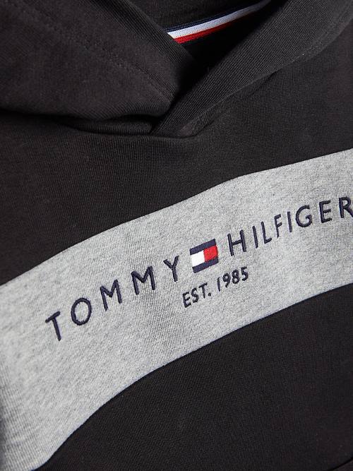 Tommy Hilfiger Essential Colour-Blocked And Shorts Set Hoodie Jongens Zwart | TH178SGR