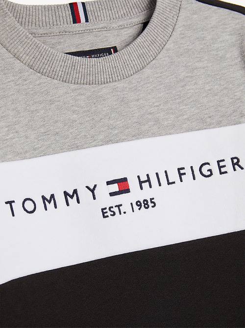 Tommy Hilfiger Essential Colour-Blocked Joggers Set Sweatshirts Jongens Zwart | TH186LCW