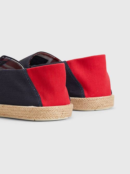 Tommy Hilfiger Essential Contrast Panel Espadrilles Vrijetijdsschoenen Heren Blauw | TH649CJU