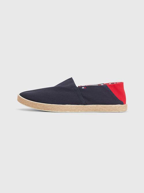 Tommy Hilfiger Essential Contrast Panel Espadrilles Vrijetijdsschoenen Heren Blauw | TH649CJU