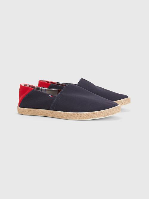 Tommy Hilfiger Essential Contrast Panel Espadrilles Vrijetijdsschoenen Heren Blauw | TH649CJU