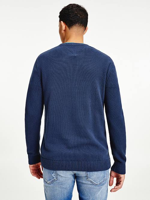 Tommy Hilfiger Essential Crew Neck Jumper Truien Heren Blauw | TH120DKQ