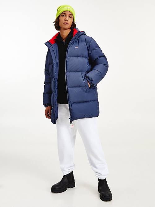 Tommy Hilfiger Essential Down Parka Jassen Heren Blauw | TH549ABG