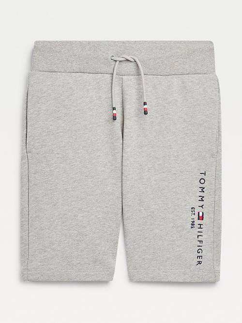 Tommy Hilfiger Essential Drawstring Sweat Shorts Broek Jongens Grijs | TH234UHI