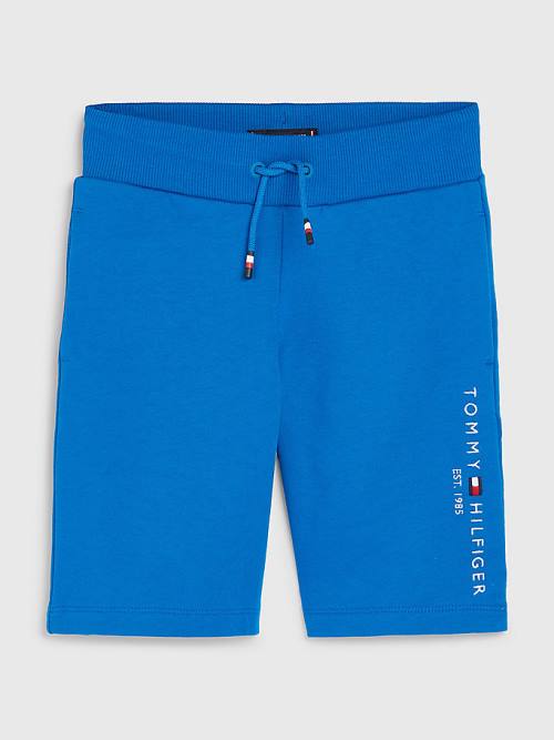 Tommy Hilfiger Essential Drawstring Sweat Shorts Broek Jongens Blauw | TH823PUN