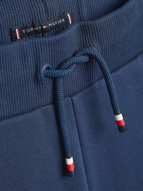 Tommy Hilfiger Essential Drawstring Sweat Shorts Broek Jongens Blauw | TH839JHC