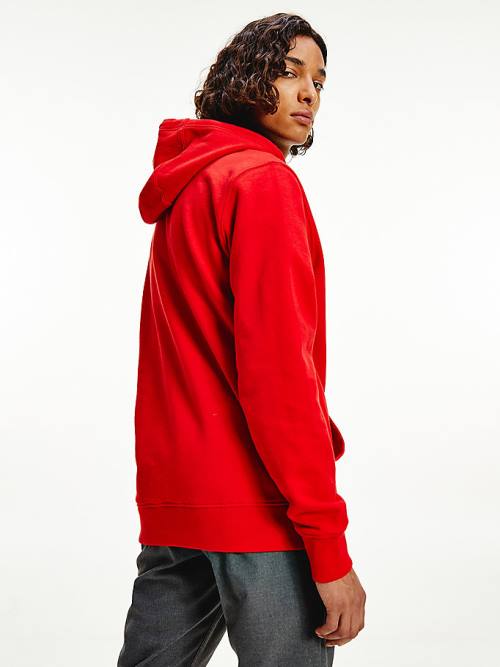 Tommy Hilfiger Essential Graphic Hoodie Heren Rood | TH628APS