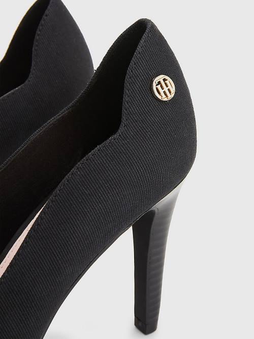 Tommy Hilfiger Essential High Pumps Hakken Dames Zwart | TH712BMX