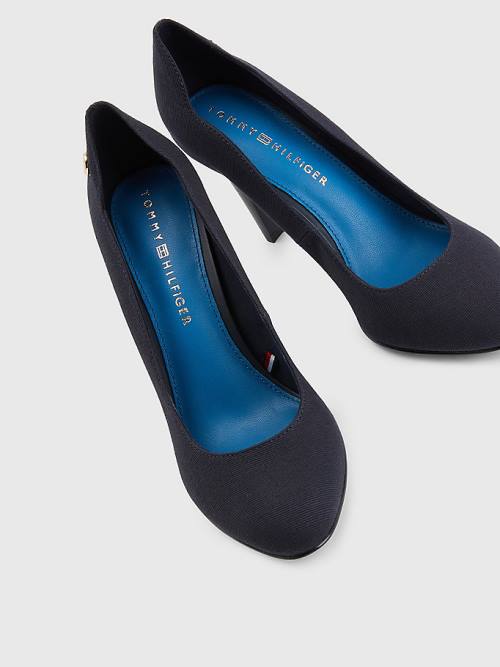 Tommy Hilfiger Essential High Pumps Hakken Dames Blauw | TH763FLC