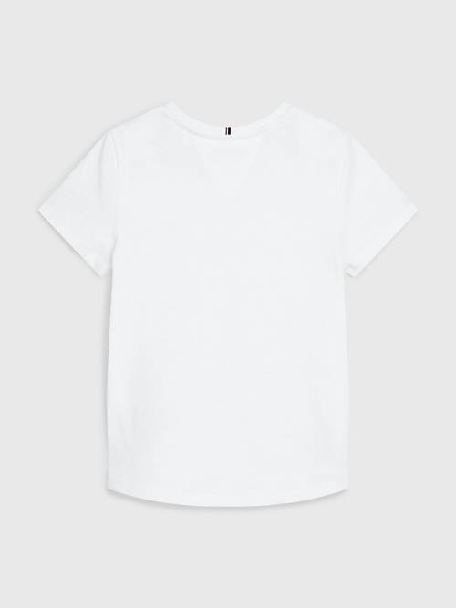 Tommy Hilfiger Essential Knit T-shirts Meisjes Wit | TH089HKI