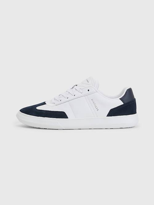 Tommy Hilfiger Essential Leren Cupsole Sneakers Heren Wit | TH570LBW