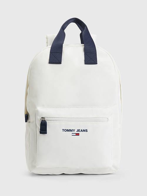 Tommy Hilfiger Essential Logo Backpack Tassen Dames Wit | TH257SCN