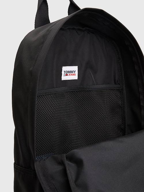 Tommy Hilfiger Essential Logo Backpack Tassen Dames Zwart | TH479KAF