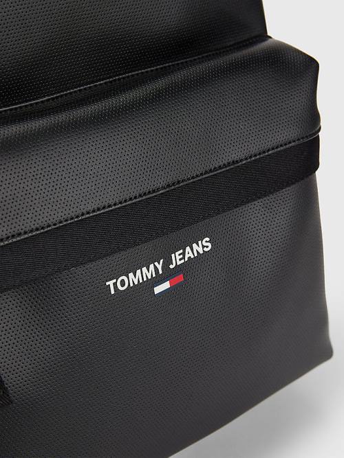 Tommy Hilfiger Essential Logo Backpack Tassen Heren Zwart | TH542GKD