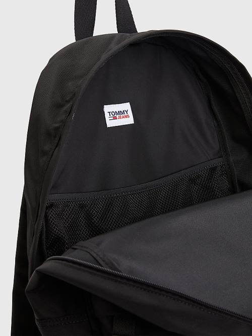 Tommy Hilfiger Essential Logo Backpack Tassen Heren Zwart | TH683LCN