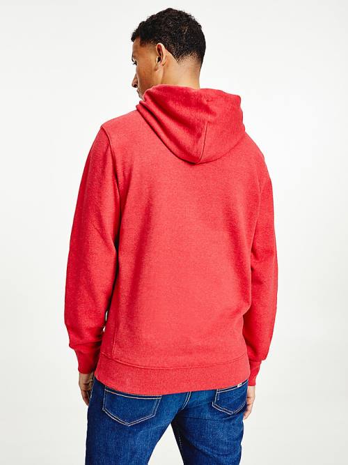 Tommy Hilfiger Essential Logo Hoodie Heren Rood | TH148KFD