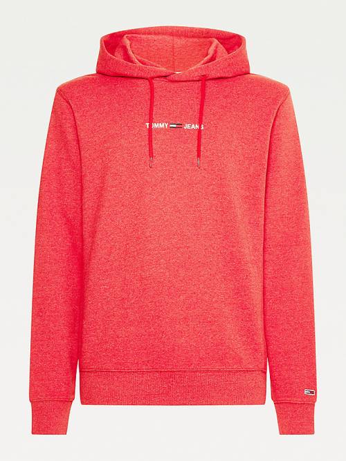 Tommy Hilfiger Essential Logo Hoodie Heren Rood | TH148KFD