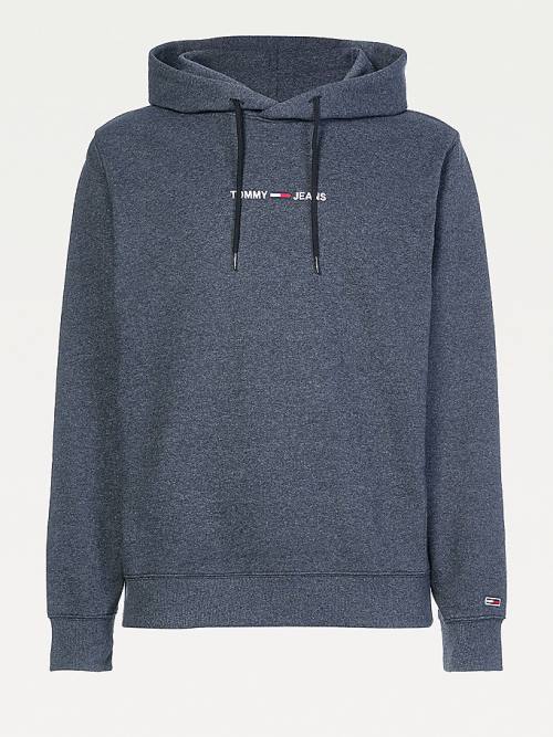 Tommy Hilfiger Essential Logo Hoodie Heren Zwart | TH185QBU