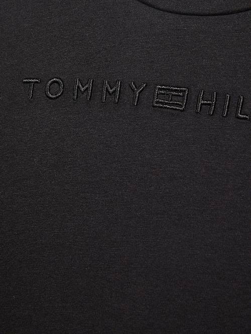 Tommy Hilfiger Essential Logo Long Sleeve T-shirts Meisjes Zwart | TH783QMG