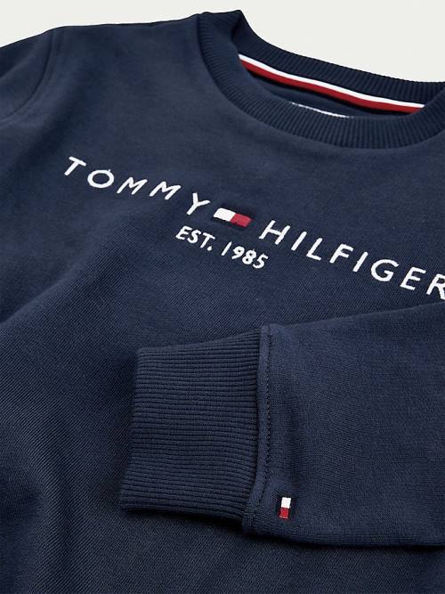 Tommy Hilfiger Essential Logo Sweatshirts Jongens Blauw | TH470BRM