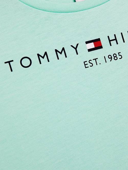 Tommy Hilfiger Essential Logo T-shirts Meisjes Groen | TH249UHF