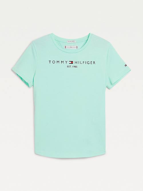 Tommy Hilfiger Essential Logo T-shirts Meisjes Groen | TH249UHF