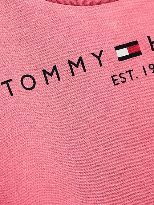 Tommy Hilfiger Essential Logo T-shirts Meisjes Rood | TH283SDA