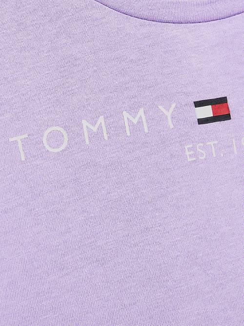 Tommy Hilfiger Essential Logo T-shirts Meisjes Paars | TH810KAM