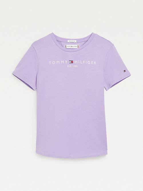 Tommy Hilfiger Essential Logo T-shirts Meisjes Paars | TH810KAM