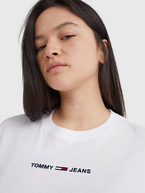 Tommy Hilfiger Essential Long Sleeve T-shirts Dames Wit | TH625QBY