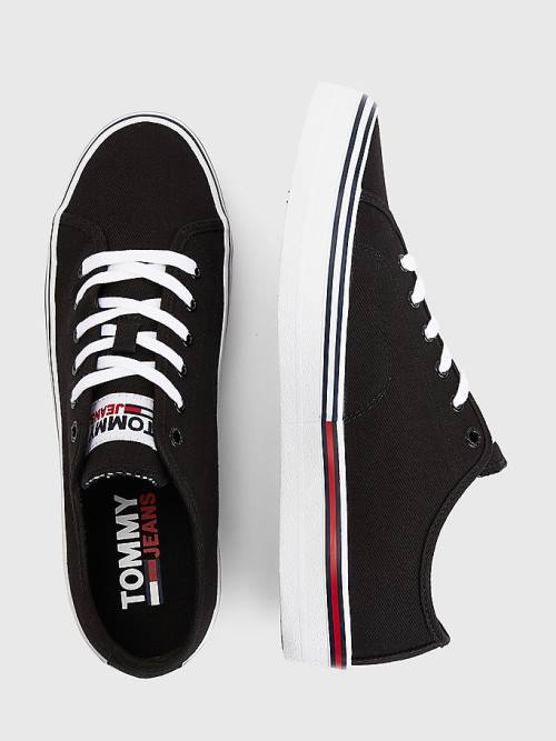 Tommy Hilfiger Essential Low-Cut Sneakers Heren Zwart | TH091SHZ