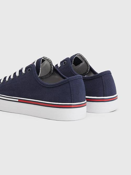 Tommy Hilfiger Essential Low-Cut Sneakers Heren Blauw | TH790ZFL