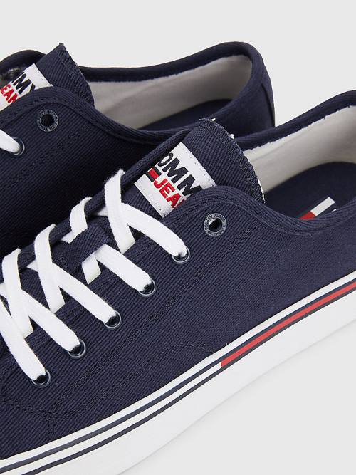 Tommy Hilfiger Essential Low-Cut Sneakers Heren Blauw | TH790ZFL