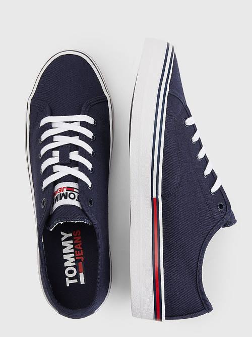 Tommy Hilfiger Essential Low-Cut Sneakers Heren Blauw | TH790ZFL