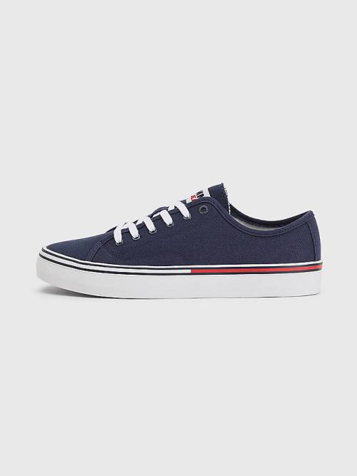 Tommy Hilfiger Essential Low-Cut Sneakers Heren Blauw | TH790ZFL