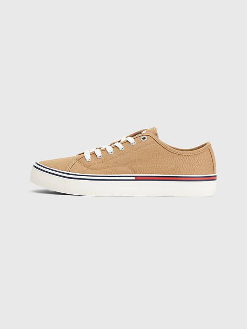 Tommy Hilfiger Essential Low-Cut Sneakers Heren Khaki | TH924SBM