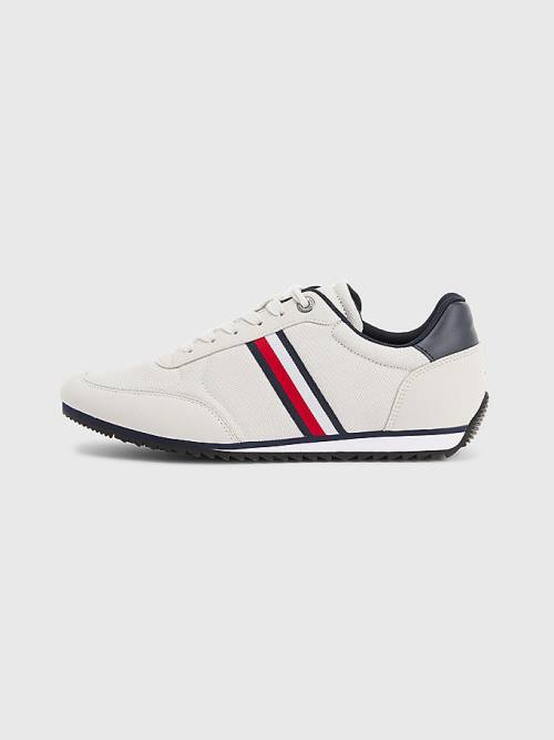 Tommy Hilfiger Essential Mesh Signature Tape Sneakers Heren Grijs | TH127BAP