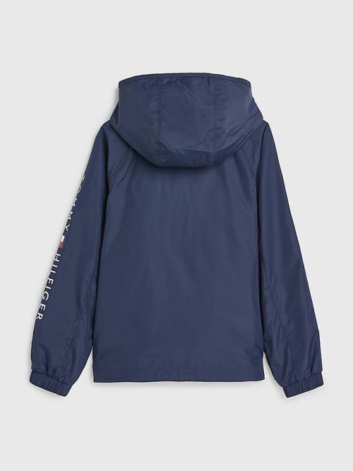 Tommy Hilfiger Essential Met Capuchon Jassen Meisjes Blauw | TH185EJF