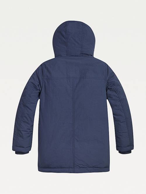 Tommy Hilfiger Essential Met Capuchon Parka Jassen Jongens Blauw | TH183WOZ