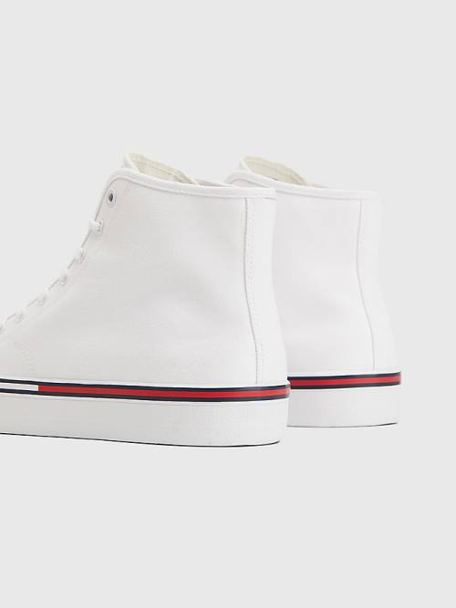 Tommy Hilfiger Essential Mid-Top Sneakers Heren Wit | TH124RZN