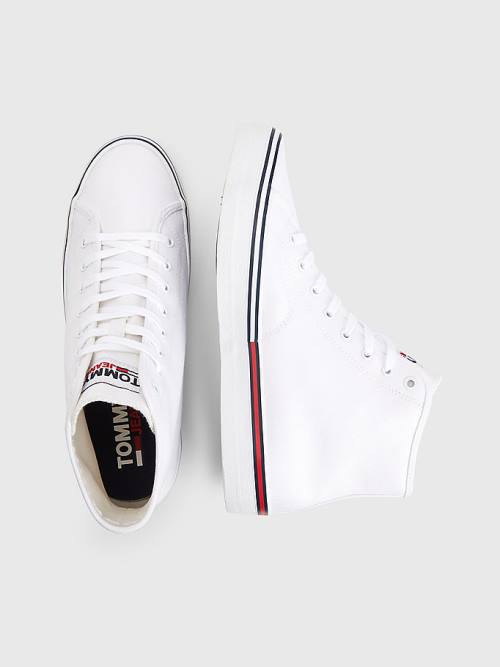 Tommy Hilfiger Essential Mid-Top Sneakers Heren Wit | TH124RZN