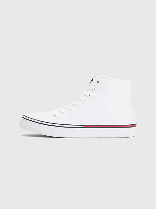 Tommy Hilfiger Essential Mid-Top Sneakers Heren Wit | TH124RZN