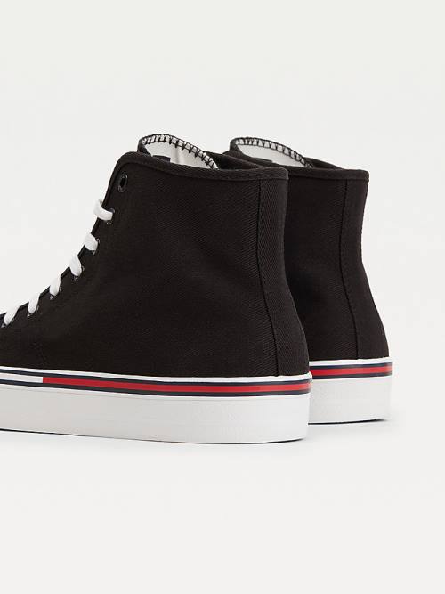 Tommy Hilfiger Essential Mid-Top Sneakers Heren Zwart | TH267VAD