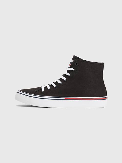 Tommy Hilfiger Essential Mid-Top Sneakers Heren Zwart | TH267VAD