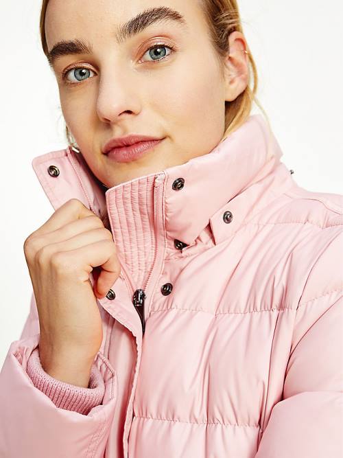 Tommy Hilfiger Essential Monogram Down-Filled Jassen Dames Roze | TH107PBG