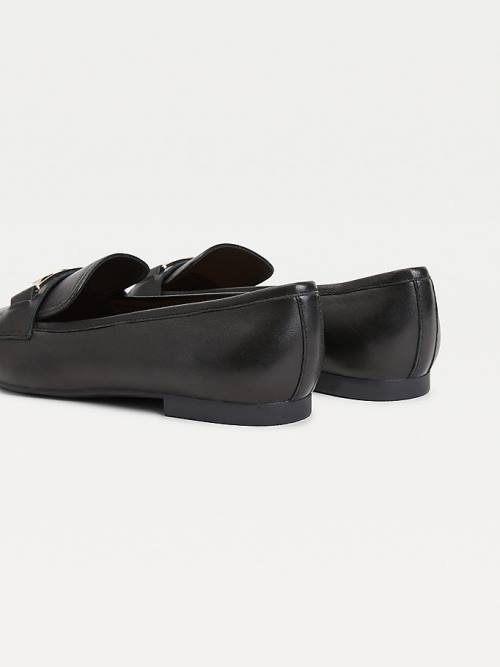 Tommy Hilfiger Essential Monogram Loafers Dames Zwart | TH501YUM