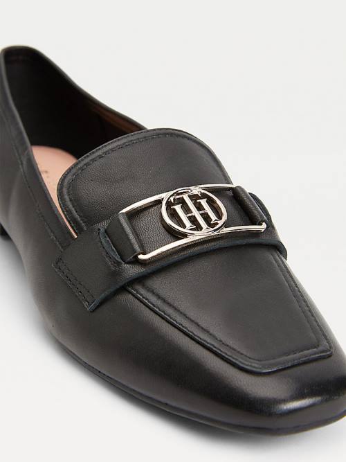 Tommy Hilfiger Essential Monogram Loafers Dames Zwart | TH501YUM