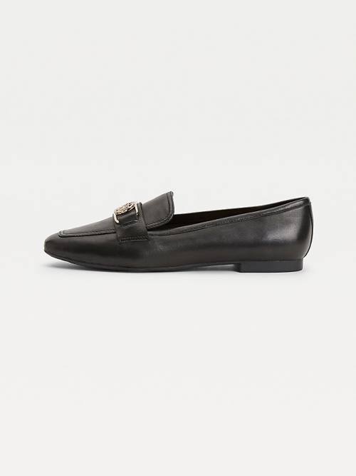 Tommy Hilfiger Essential Monogram Loafers Dames Zwart | TH501YUM