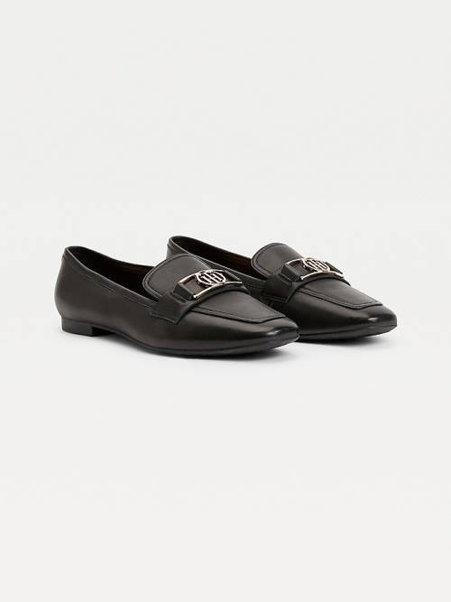 Tommy Hilfiger Essential Monogram Loafers Dames Zwart | TH501YUM